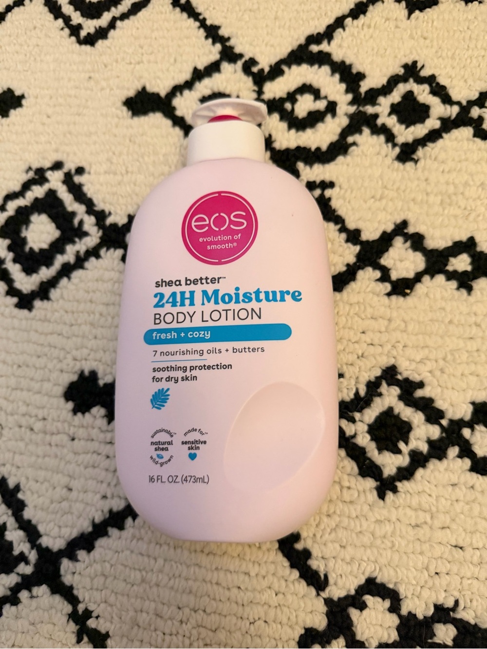 eos Pink 24H Moisture Body Lotion - Fresh + Cozy